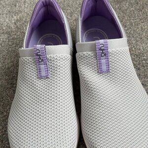 Ryka Echo Knit Slip-On Casual Sneakers VaperGrey/Purple Size 10m